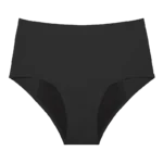 CALZON MENSTRUAL ETERNA COLOR NEGRO VISTA DESDENFRENTE SIN MODELO