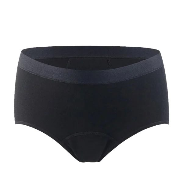 Calzón Menstrual RHEA de Alella Flow con corte bikini para flujo moderado.