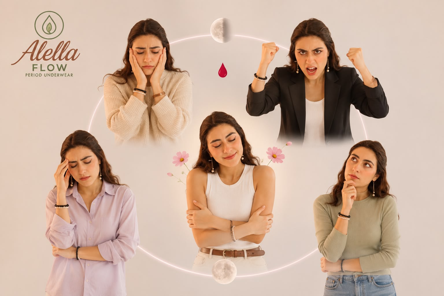diferentes etapas emocionales en el ciclo menstrual