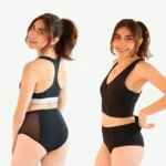 CALZONES MENSTRUALES FREYA Y ETERNA MODELADOS POR UNA CHICA